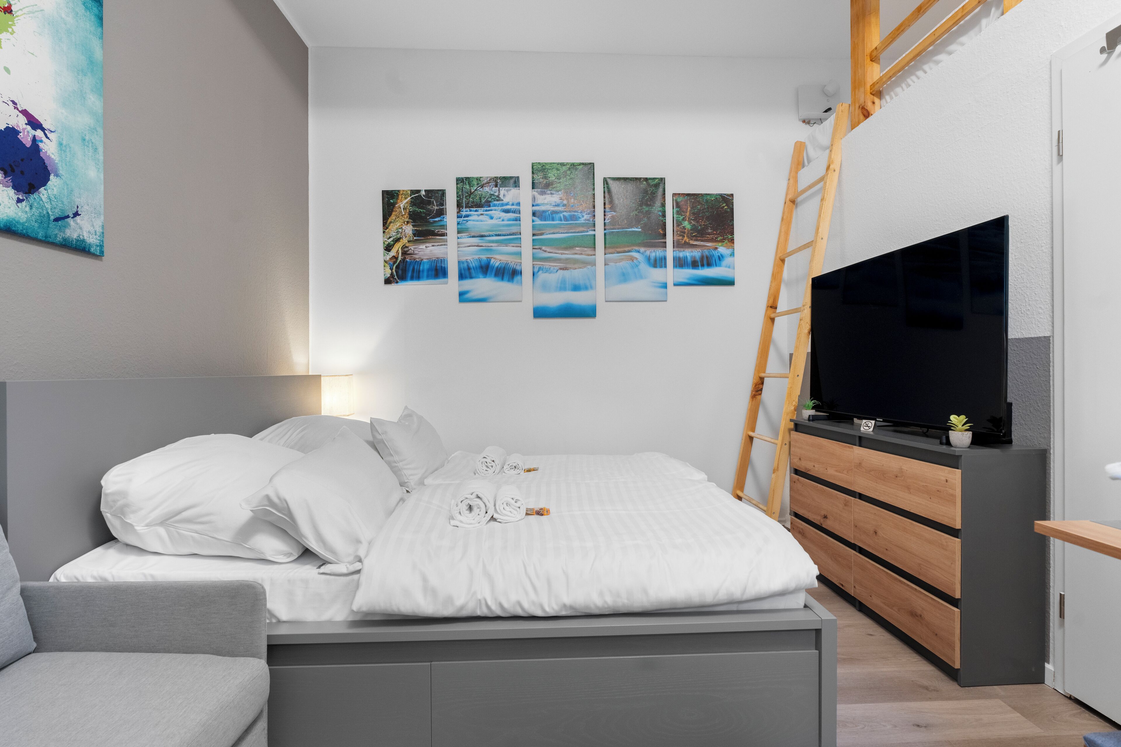 1 sovrum, strykjärn/strykbräda, gratis wi-fi och sängkläder