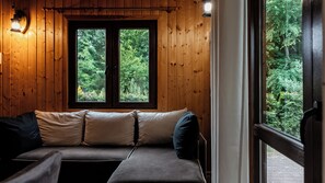Chalet | Área de sala de estar | Televisión de pantalla plana