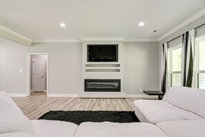 House (3 Bedrooms) | Interior - Secluded 18-acre Retreat in Staley w/ Game Room (Staley)