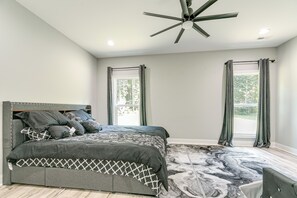 House (3 Bedrooms) | Interior - Secluded 18-acre Retreat in Staley w/ Game Room (Staley)