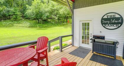 River Access & Private Deck: Mountain View Retreat