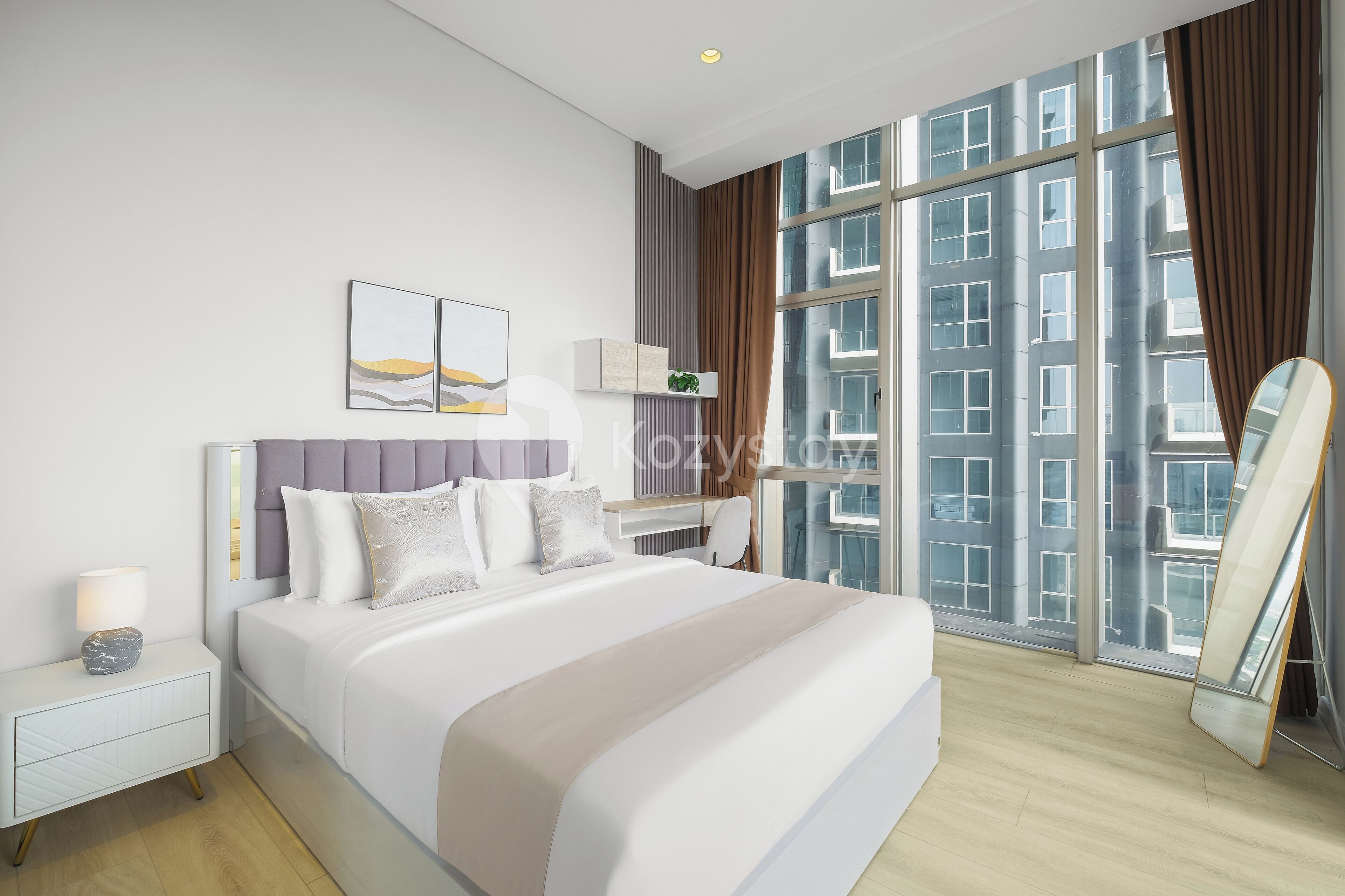 Apartment, 3 Bedrooms, City View | Desk, laptop workspace, iron/ironing board, free WiFi