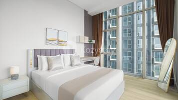Apartment, 3 Bedrooms, City View | Desk, laptop workspace, iron/ironing board, free WiFi