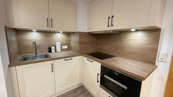 Fridge, oven, stovetop, dishwasher