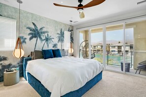 4 habitaciones, escritorio y tabla de planchar con plancha 