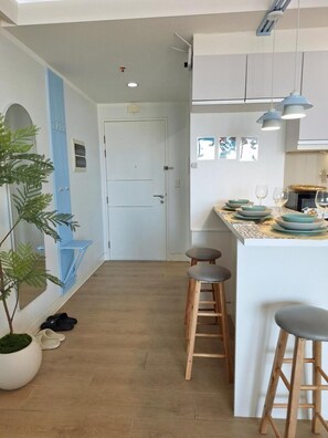 Lejlighed - 1 soveværelse - handicapvenligt - balkon | Spiseområde