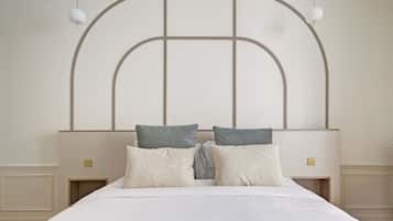 Deluxe tweepersoonskamer | Een kluis op de kamer, een strijkplank/strijkijzer, gratis wifi