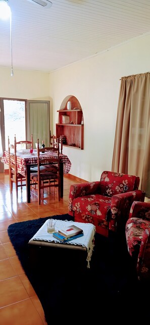 Televisión, chimenea