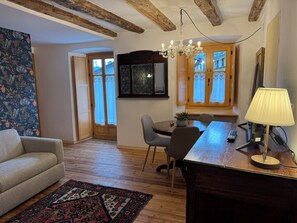 TV connectée, cheminée