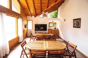 Outdoor banquet area