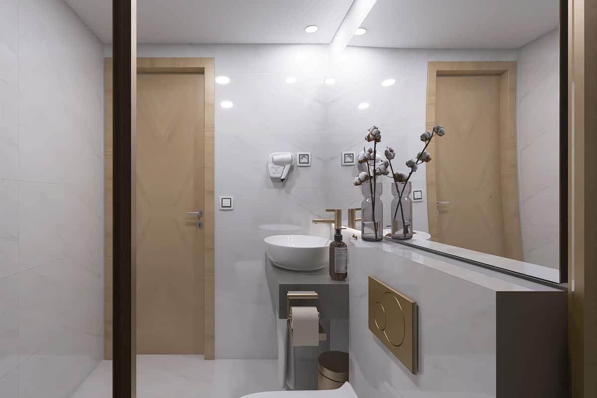 Standard Single Room | Bathroom | Hair dryer, towels, soap, shampoo