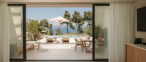 Maisonette Sea View with Private Pool | Terrace/patio