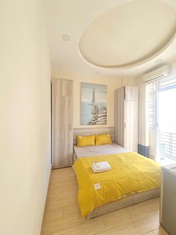 Basic Double Room, Balcony, City View