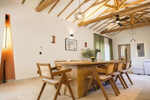 Dining - Barn Villa with private pool and garden (Nikiti)