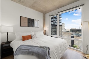 Traditional Apartment, City View | Premium bedding, iron/ironing board, free WiFi, bed sheets - ENVITAE Hotel (Chicago)