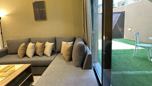 Apartment, 1 Bedroom, Accessible, Smoking | Living room - 001 Al-najeh JRE Apartments For Rent ave (Amman)