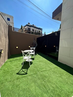 Apartment, 1 Bedroom, Accessible, Smoking | Outdoor dining - 001 Al-najeh JRE Apartments For Rent ave (Amman)