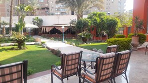 Double Room, Pool View | Terrace/patio