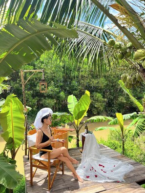 Superior-Doppelzimmer, Balkon, Flussblick