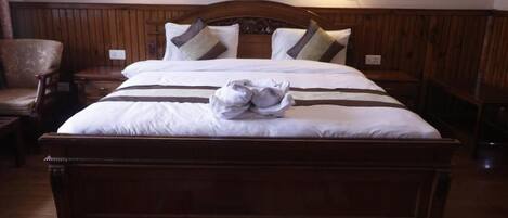 Standard Double Room, Balcony, Hill View | In-room safe, desk, laptop workspace, blackout curtains