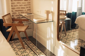 In-room safe, desk, laptop workspace, blackout curtains