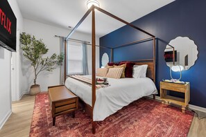 5 dormitorios, tabla de planchar con plancha, wifi gratis y ropa de cama