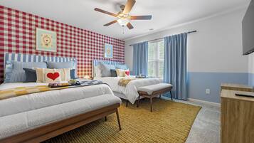 5 bedrooms, iron/ironing board, free WiFi, bed sheets