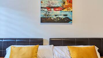 Habitación con 2 camas individuales | Edredón, insonorización, cunas gratuitas y wifi gratis