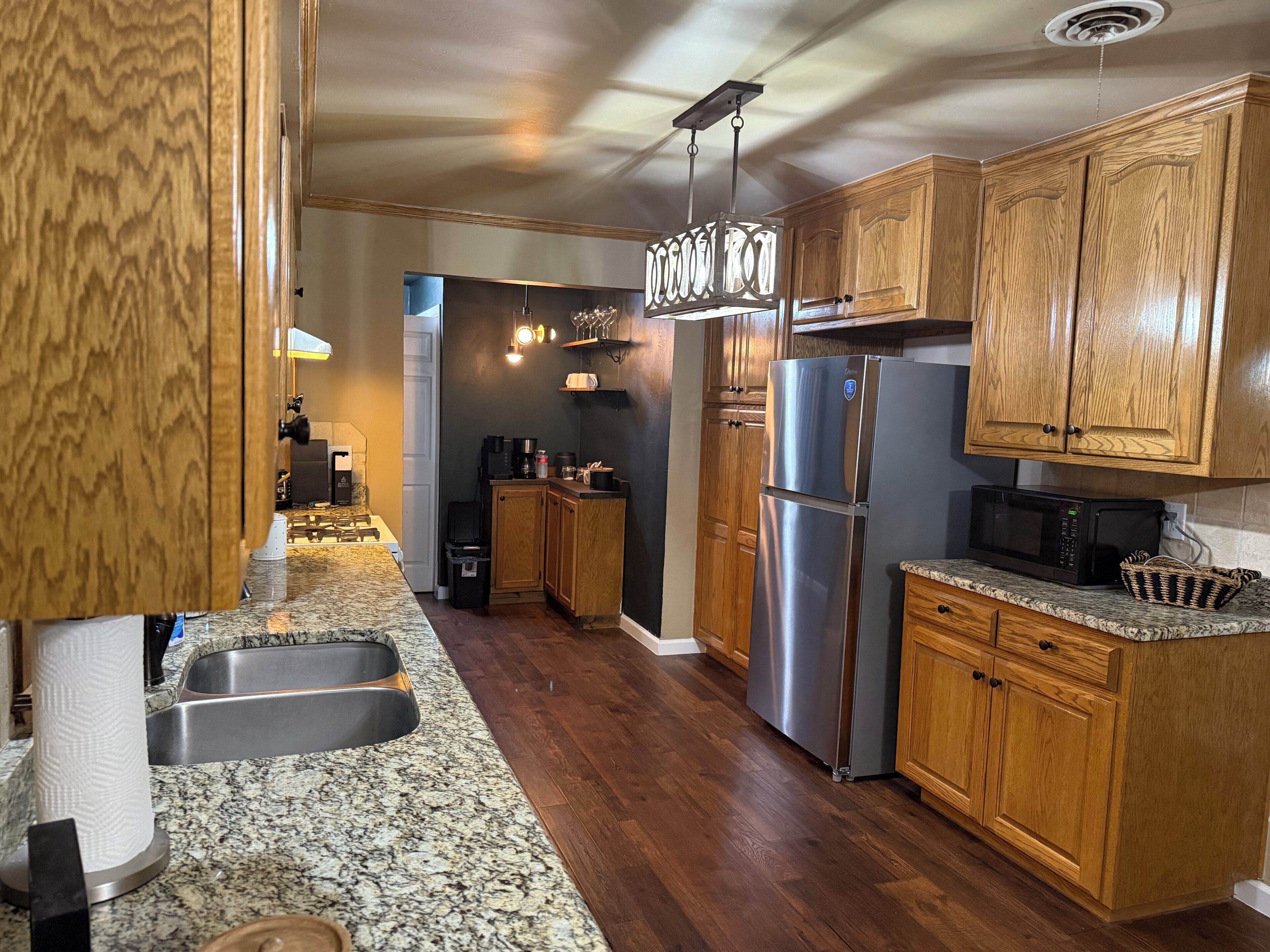 Microwave, oven, stovetop, dishwasher