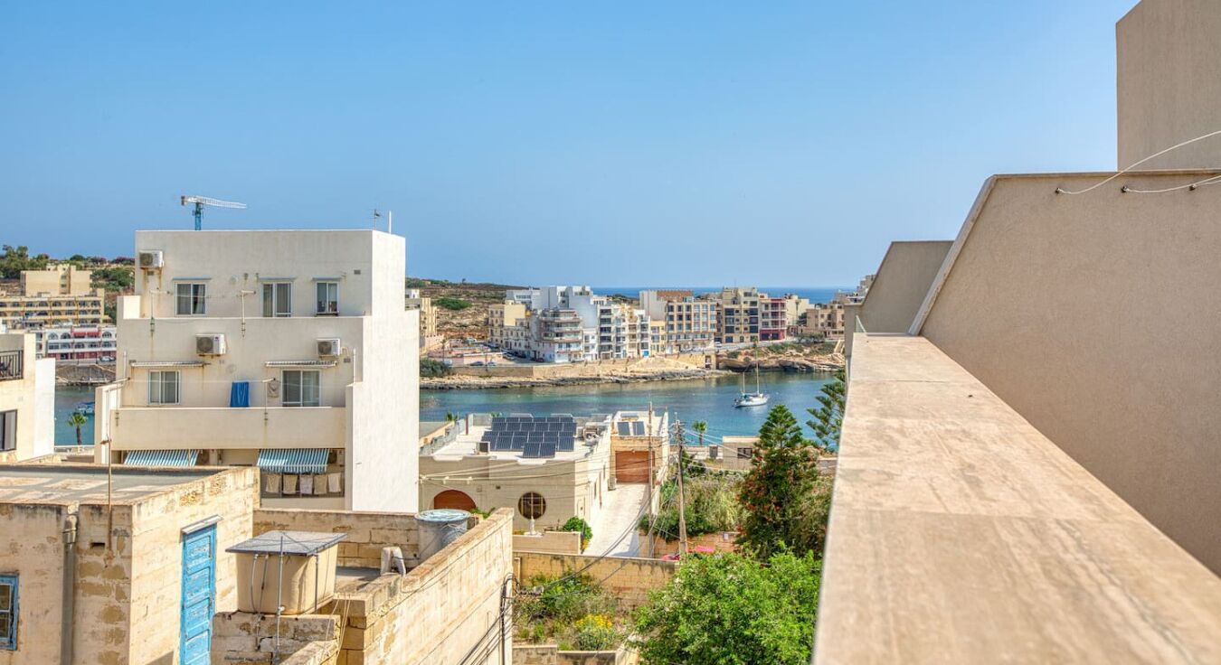 Blick von der Unterkunft