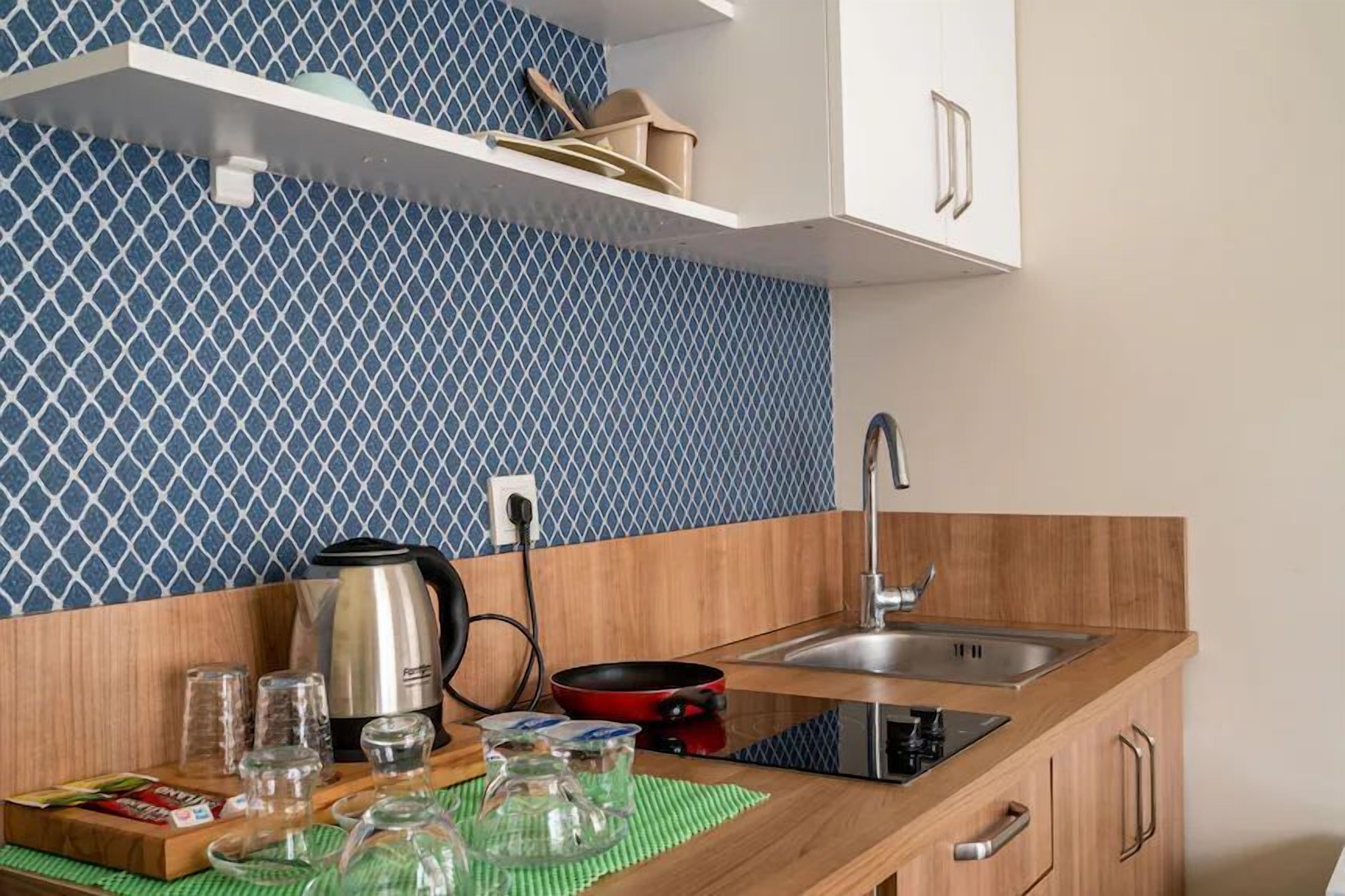 Chambre Standard, coin cuisine | Cuisine privée | Mini réfrigérateur, bouilloire électrique