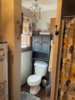 Dusche, Handtücher, Seife, Toilettenpapier