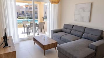 Luxury Apartment, Pool View | View from room