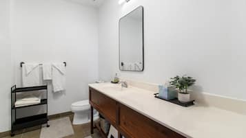 Hair dryer, towels