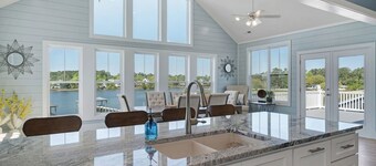 Paradise Waterfront Retreat – 5 BD, Elevator, Dock + Decks, Boat Access