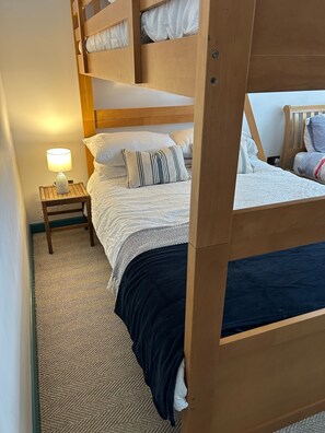 2 bedrooms, iron/ironing board, internet, bed sheets