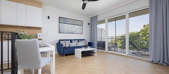 Drewnowskiego 7A Zegrze Modern Apartment by the Lake Parking & Sauna