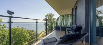 Drewnowskiego 7A Zegrze Modern Apartment by the Lake Parking & Sauna