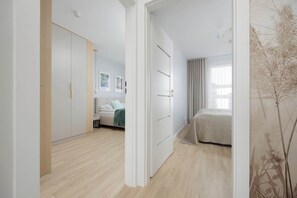 2 bedrooms, iron/ironing board, travel crib, WiFi