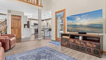 TV connectée, cheminée