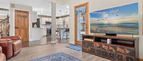 TV connectée, cheminée