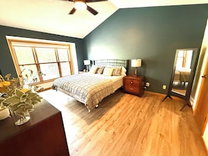 3 bedrooms, iron/ironing board, travel cot, WiFi