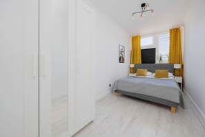 1 bedroom, iron/ironing board, travel crib, WiFi