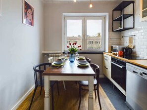 Microwave, oven, stovetop, dishwasher