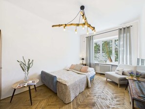 Iron/ironing board, WiFi, bed sheets