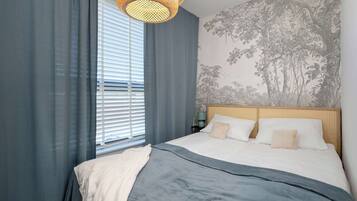 2 makuuhuonetta, työpöytä, silitysrauta/-lauta, Wi-Fi