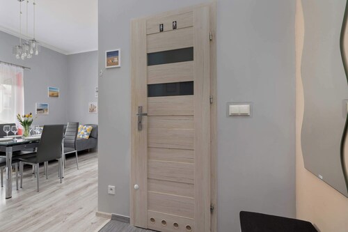 Appartement am Meer in Darlowo | Terrasse, Parkplatz, Nähe zum Strand