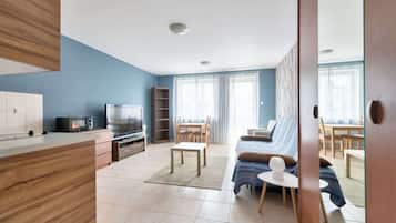 Een televisie en een kantoor