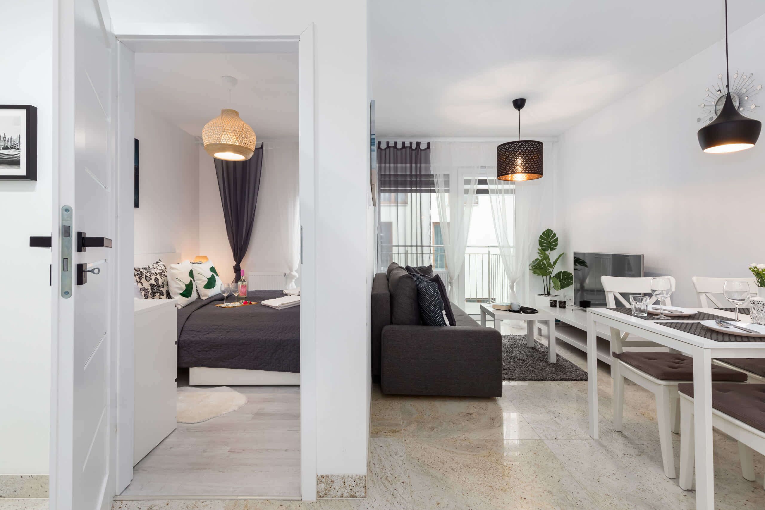 2 bedrooms, iron/ironing board, travel crib, WiFi