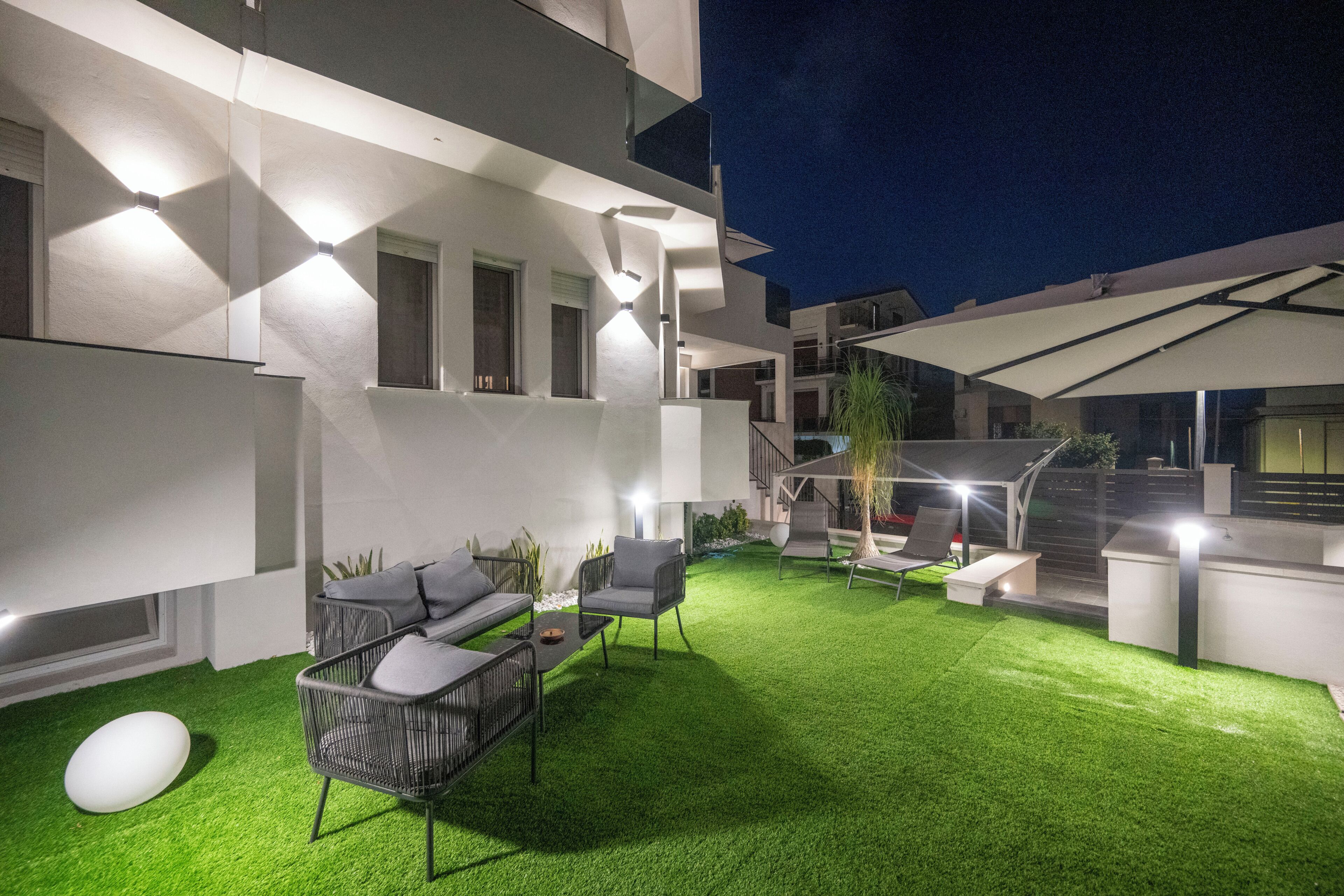 Front of property - evening/night